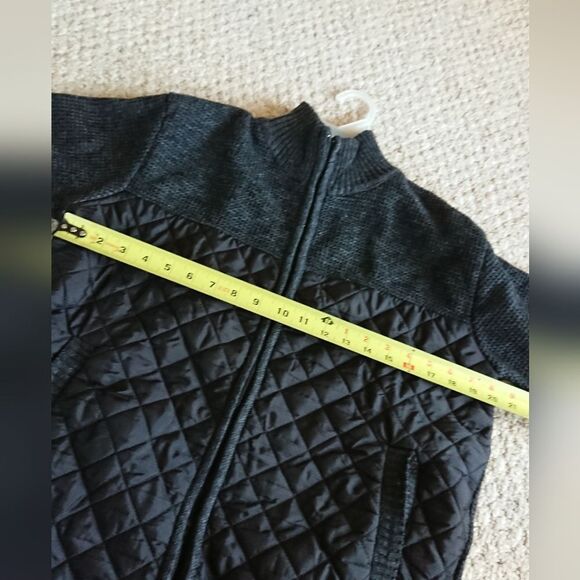 Mens Black Diamond Stitch/wool Jacket Size L - Picture 13 of 13